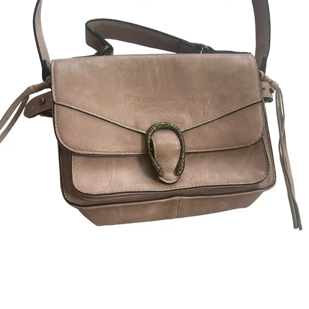 Madden Girl‎ Light Pink Grate Crossbody Bag Purse